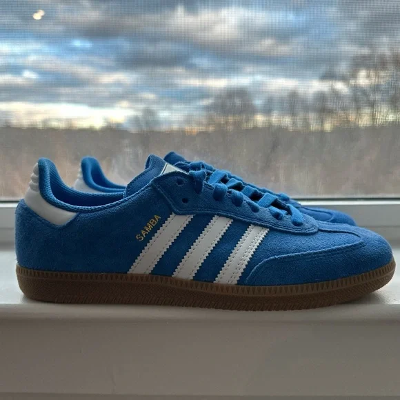 adidas gazelle silver green womens ADIDAS SAMBA ADV CORE BLACK/CORE BLACK/ROYAL BLUE SHOES main image 0